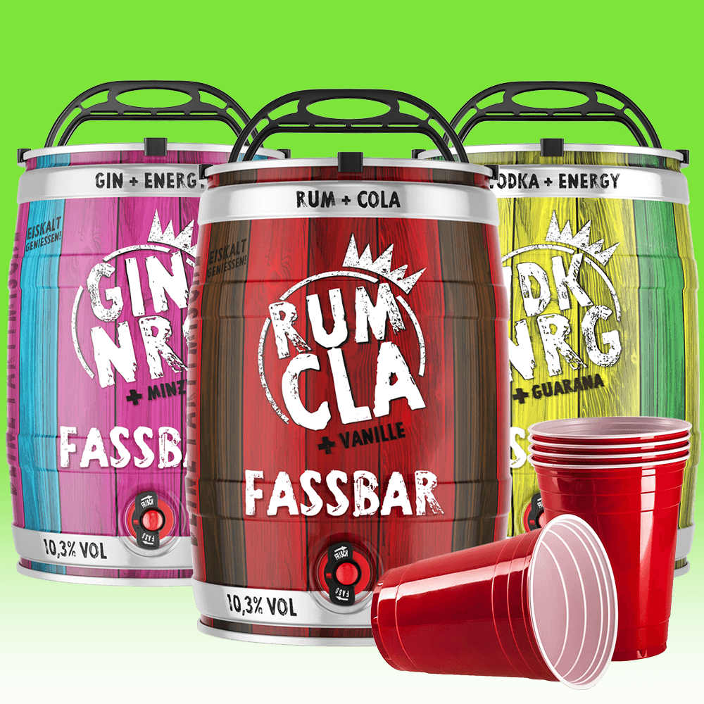 Bild von FASSBAR TRIO Partyfass MIX (3 x 5L) - Spar Paket